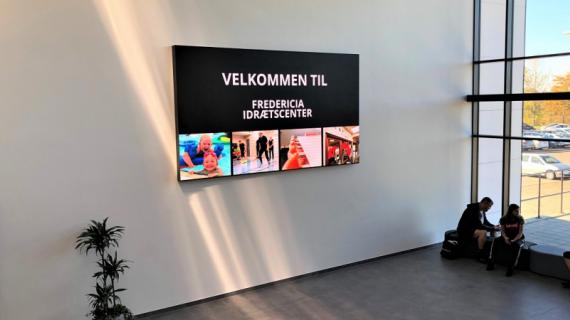 Storskærm i Fredericia Idrætscenter Storskærm i Fredericia Idrætscenter